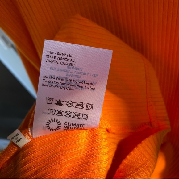 Reformation Lilou Knit Dress in Citrus/Ochre size L - Picture 9 of 16